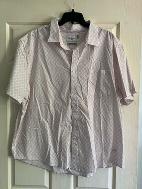 Goodfellow & Co Men's Short-Sleeve Button-Down Shirt - Light Pink Pattern